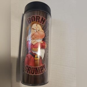 Disney Born Grumpy Insulated Acrylic Tumbler Travel Mug 18 oz Jerry Leigh